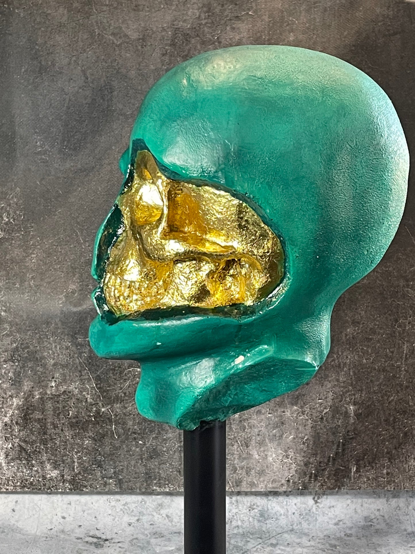 Sculpture du Seigneur des Ténèbres - Version Bronze et Or - Edition Limitee - Sculpture Pop Art En Argile