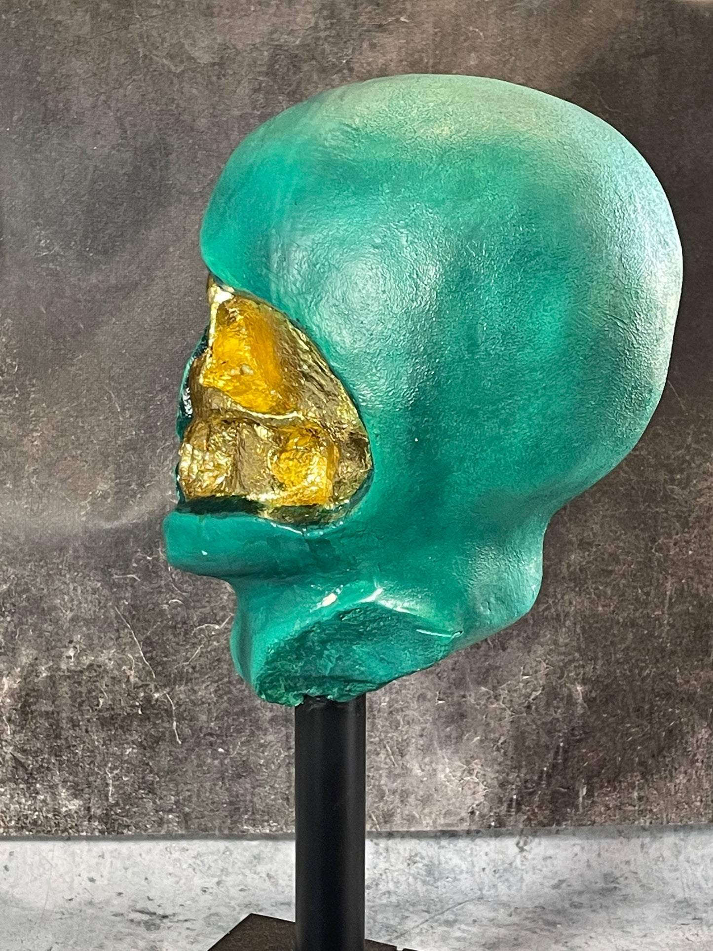 Sculpture du Seigneur des Ténèbres - Version Bronze et Or - Edition Limitee - Sculpture Pop Art En Argile